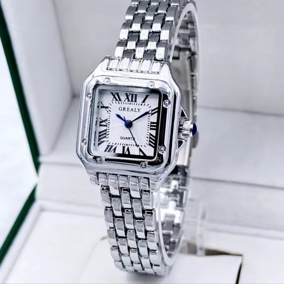 Classic Silver Square Watch main image 9